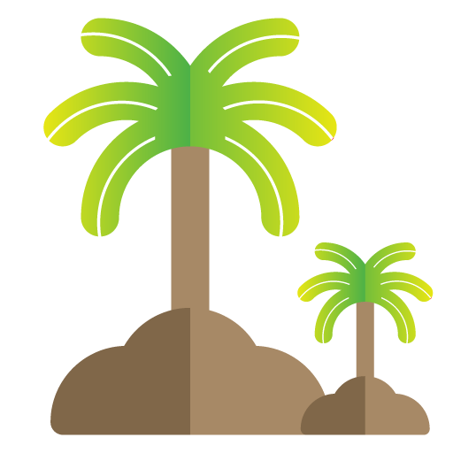 MAKLandscaping palm tree icon. Corvallis, Albany, Salem Commercial and Residential Landscaper