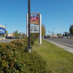 Rite Aid, Retail Property Landscape Maintenance in Eugene, Springfield, Philomath, Corvallis, Lebanon, Albany, Salem, Oregon.